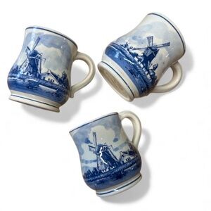 NORELCO ⭐️ Delfts Blauw handpainted mugs 1970-1971